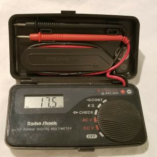 Radio Shack 22 - 179A Pocket Auto - Range LCD Digital Multimeter 3