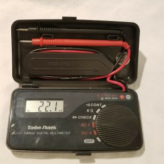 Radio Shack 22 - 179A Pocket Auto - Range LCD Digital Multimeter 4
