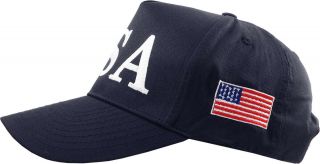 USA TRUMP HAT - 45TH PRESIDENT - MAKE AMERICA GREAT AGAIN - NAVY CAP 4