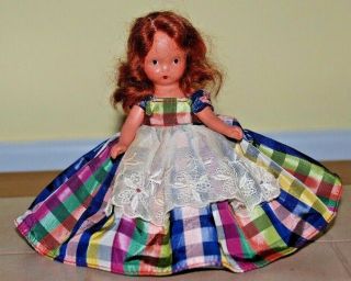 Vintage Nancy Ann Storybook Doll Bisque " Jennie Set The Table "