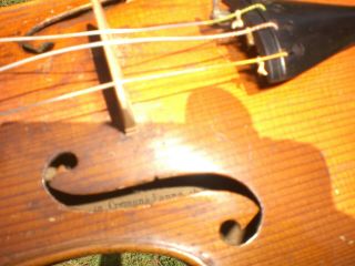 Violin Francesco Ruggeri Dett Il Per In Cremona Fanno 1627 In Wood Case & Bow