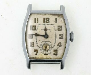 Vintage Man’s Bulova Tonneau Wrist Watch Runs