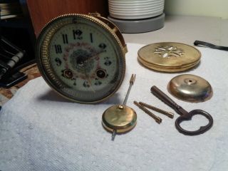Antique - French - Clock Movement " Japy " Ca.  1890 - To Restore - T736