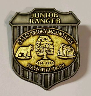 Great Smoky National Park Junior Ranger Metal Badge