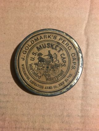 Antique Winchester Caps,  J.  Goldmarks Percussion Caps,  1867