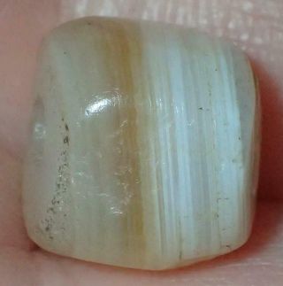 11.  5mm Very Rare Ancient Indo - Tibetan Sulemani Chung Agate Bead,  S1390