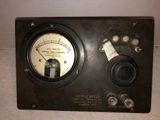 antique general radio company output meter type 486 3