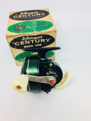 Vintage Johnson Century Model 100b Spin Cast Reel Usa
