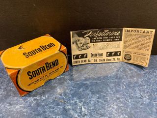 Vintage South Bend Level Wind Fishing Reel Empty Box,  The Prefectoreno 760