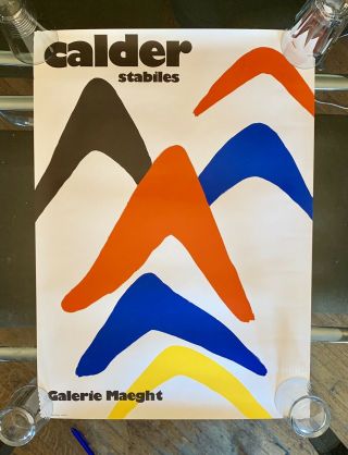 Alexander Calder - Stabiles Maeght Vintage Poster - Lithograph 1971