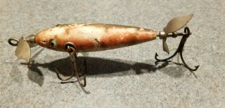 Vintage Pflueger Wooden Lures With Glass Eyes