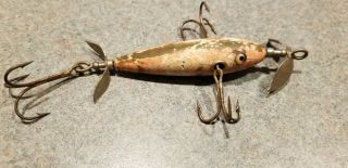 Vintage Pflueger Wooden Lures With Glass Eyes 3