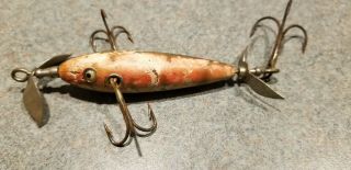 Vintage Pflueger Wooden Lures With Glass Eyes 4