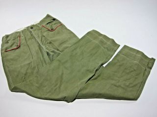 Vintage 1946 - 1971 Boy Scout Bsa Long Pants With Red Piping