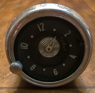 Antique Vtg Car Automobile Auto Clock Lux Clock Mfg Co.  Usa