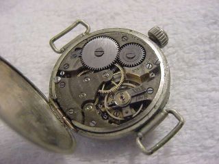 Vintage large antique WWI WORLD WAR I MILITARY KNICKERBOCKER TRENCH mens watch 2