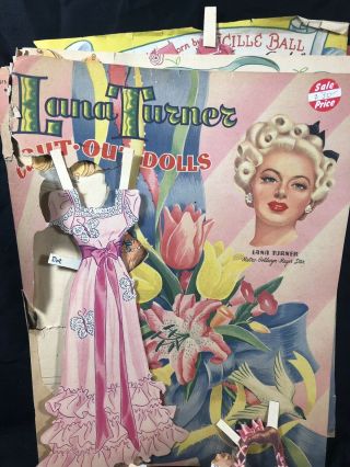 Vintage Lana Turner Cut Out Doll Set 2