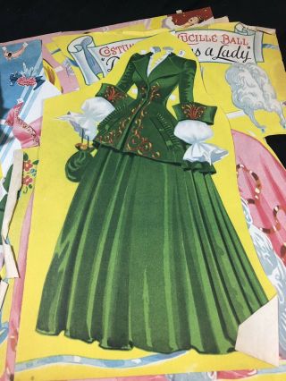 Vintage Lana Turner Cut Out Doll Set 6