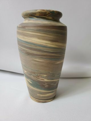 Antique Niloak Mission Swirl Pottery Vase - Arts & Crafts - Art Pottery 3