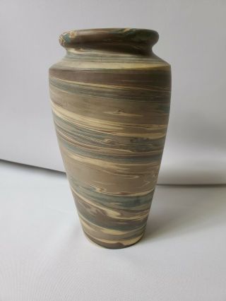 Antique Niloak Mission Swirl Pottery Vase - Arts & Crafts - Art Pottery 4