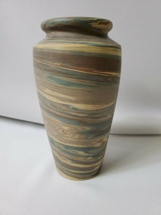 Antique Niloak Mission Swirl Pottery Vase - Arts & Crafts - Art Pottery 5