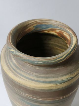 Antique Niloak Mission Swirl Pottery Vase - Arts & Crafts - Art Pottery 6