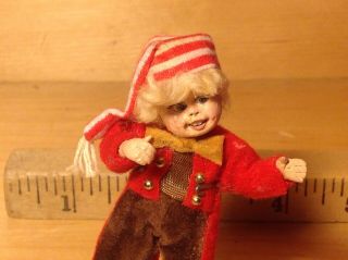 Vintage Miniature Dollhouse Artisan Home Made Christmas Child Germany?