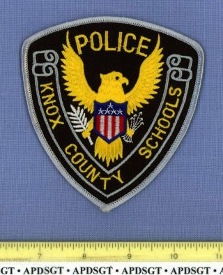 Knox County Schools Tennessee Sheriff School Campus Police Patch Gold Eagle