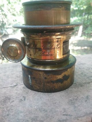 Antique B &f Co.  Brass Lense,