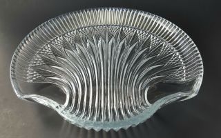 Glass Sea Shell Shape Plate Dish/Platter 10.  5 inch 2