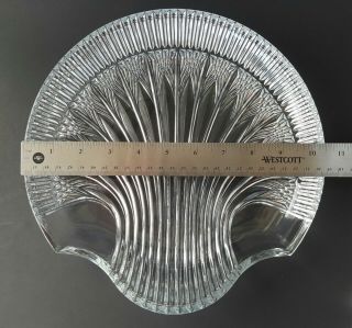 Glass Sea Shell Shape Plate Dish/Platter 10.  5 inch 3