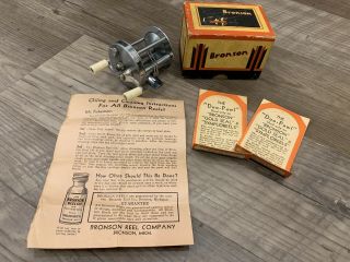 - Vintage Bronson Invader 2600 Casting Reel W/box & Literature