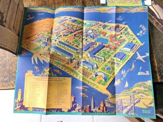 Golden Gate International Exposition Official Guide Book 1940 With Pull Out Map