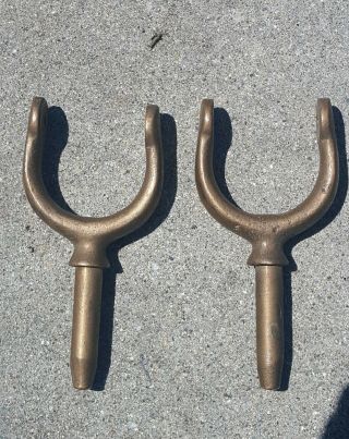 Vintage Brass / Bronze Heavy Duty Oar Locks