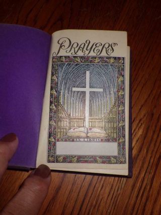 Small Vintage 1930 Prayers Book 136 Pgs Lords Prayer Psalms Hymns Eden Press 2