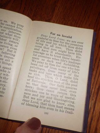 Small Vintage 1930 Prayers Book 136 Pgs Lords Prayer Psalms Hymns Eden Press 5