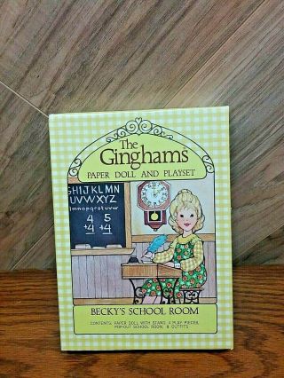 Vintage The Ginghams Paper Doll & Play Set Becky 