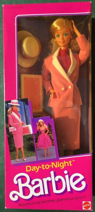 Vintage 1984 Day - To - Night Blonde Barbie Doll 7929 By Mattel