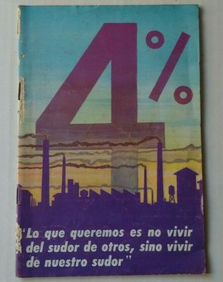 1960 Booklet Fidel Castro Speech To Cuban Workers 4 Salary Donations 1 Edition