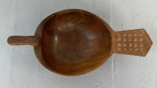 Vintage Primitive Hand Carved Wood Duck Decoy Bowl 10”wide 3.  25”high Unsigned 4