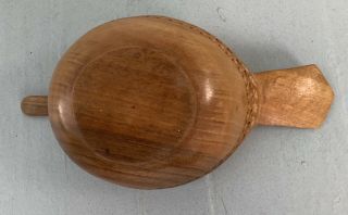 Vintage Primitive Hand Carved Wood Duck Decoy Bowl 10”wide 3.  25”high Unsigned 5