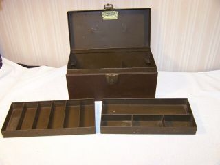 Vintage Kennedy Tackle Box,  With Removable Trays.