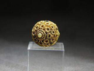 FINE Shell Inlaid OJIME Bead NETSUKE 19thC Japanese Antique Meiji INRO 4