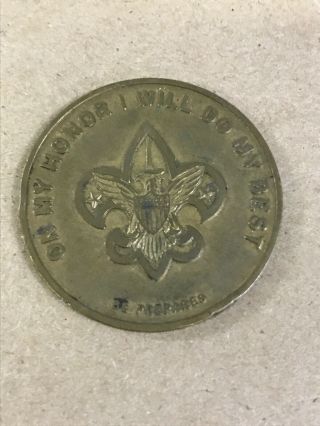 Boy Scout Scouts Of America On My Honor I Will Do My Best Coin Token D42