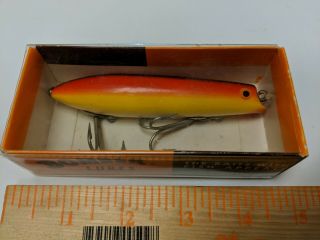 Vintage Bomber Jerk Saltwater Old Texas Fishing Lure Tackle W/ Box