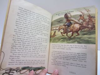 Vtg Old Antique 1942 Children ' s Book On The Oregon Trail Allen Western History 3