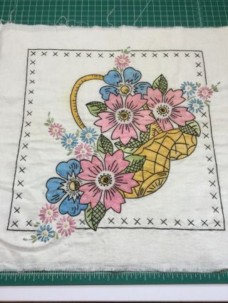 Antique/ Vintage Tinted Embroidery