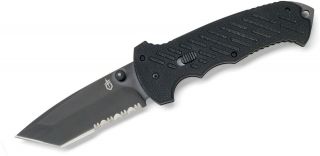 Gerber 06 Fast Assisted Tactical Pocket Knife Tanto Flipper Serrated F.  A.  S.  T.