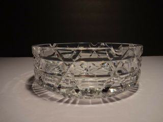 Antique Baccarat Crystal Cigar Ashtray 7 " Made In France