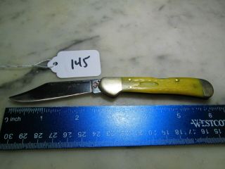 145 Amber Bone 2002 Case Xx 61449l Ss Mini Copperlock Lockback Knife No Logo